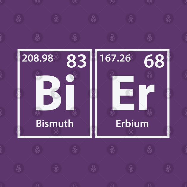 Bier (Bi-Er) Periodic Elements Spelling by cerebrands