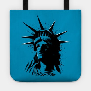 Splatter Statue of Liberty Tote