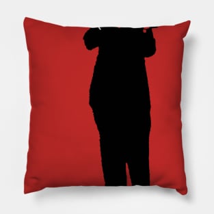 Chaplin the flute player Pillow