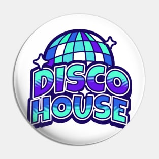 DISCO HOUSE  - Y2K Disco Ball (Purple/aqua blue) Pin