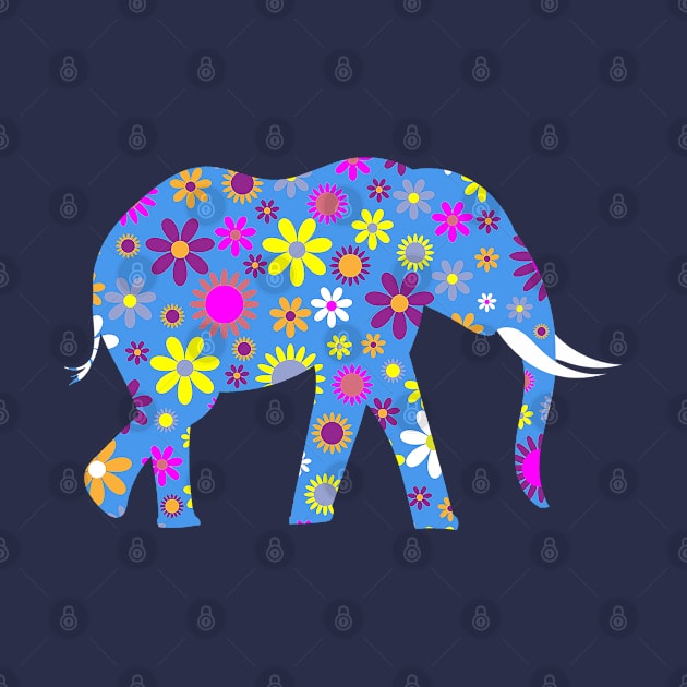 Cute Elephant Floral Design - Unique Gift Ideas by Cartba