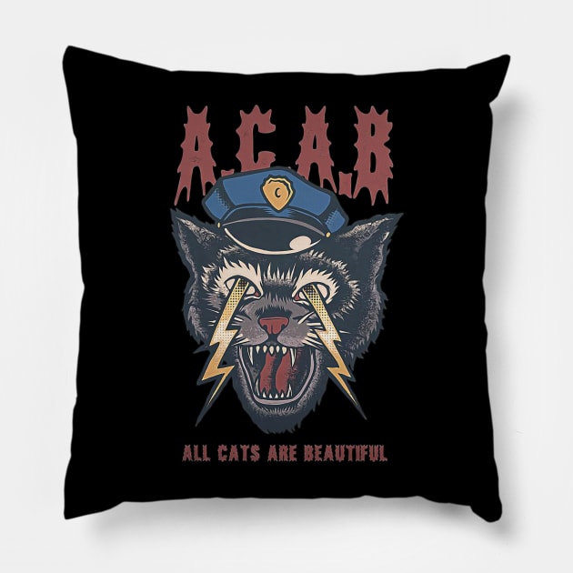 All Cat Are Beautiful Pillow by Parody Merch