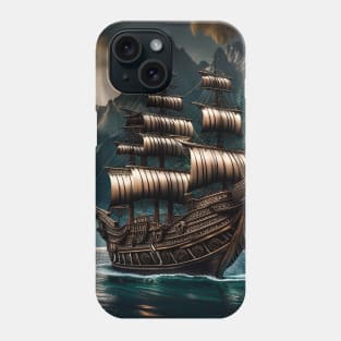 pirate boat Phone Case