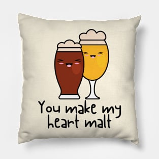 You Make My Heart Malt Pillow
