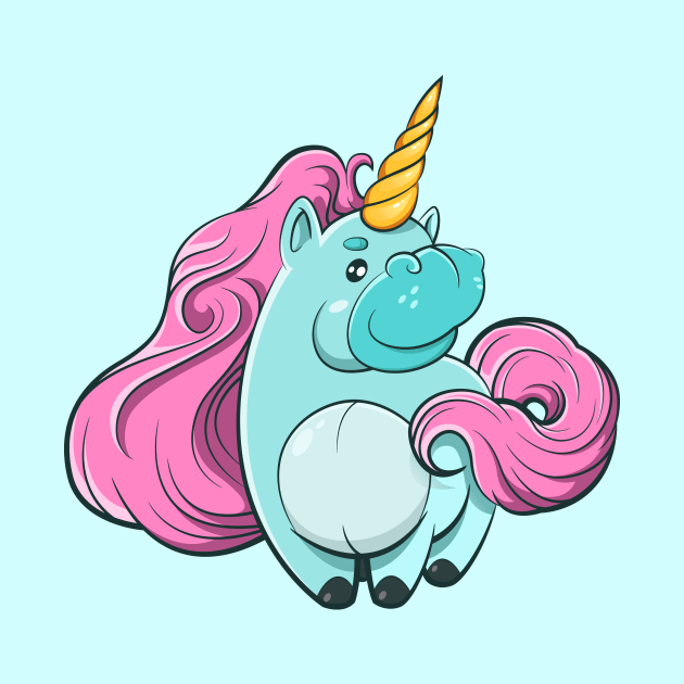 Funny unicorn by BlackOwl