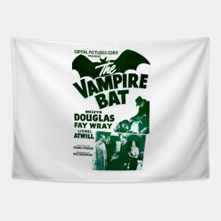 The Vampire Bat (1933) Black and White Poster Tapestry