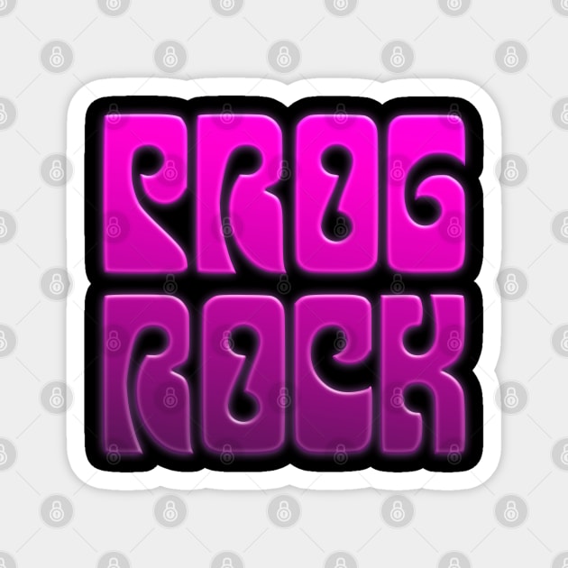 Prog Rock • Retro Styled Design Magnet by DankFutura