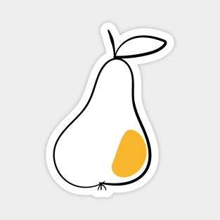 Pear doodle sketch Magnet