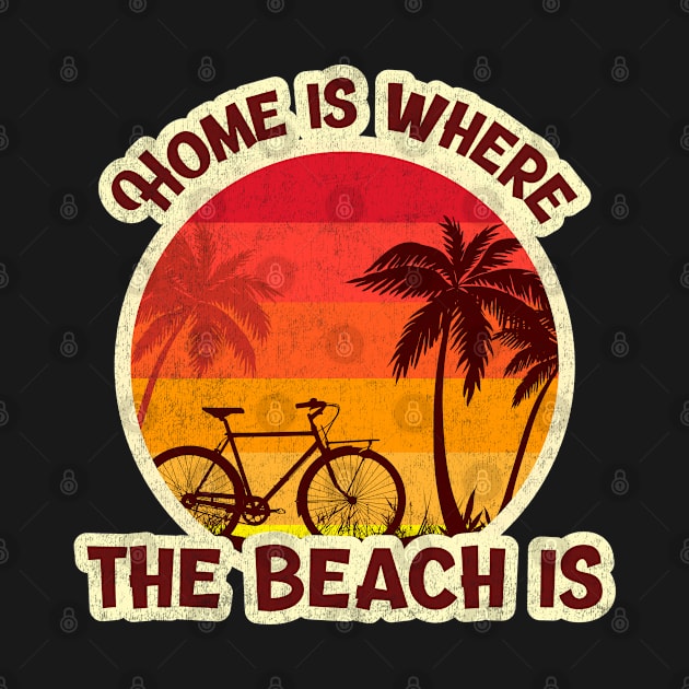 Home is where the beach is Summertime Ocean Beach Design by Joaddo