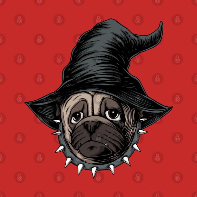 Pug witch halloween costume by BadDesignCo