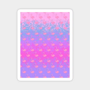 Flirty Pink Flamingos Magnet