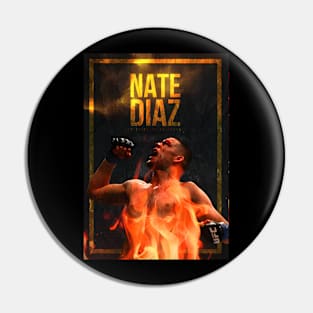 Nate Diaz Gold Pin