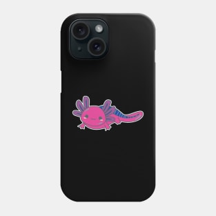 Bi Pride Axolotl | Cute Design with Bisexual Flag Colors Phone Case