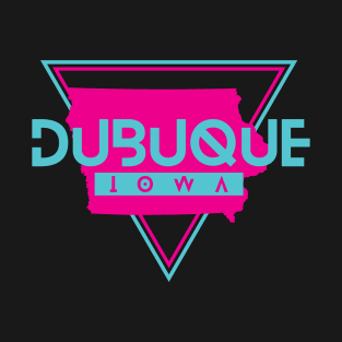 Dubuque Iowa Retro Vintage Triangle IA T-Shirt