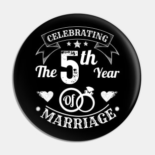 Celebrating The 5th Year Of Marriage Pin