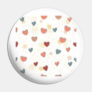 Heart Pattern Pin