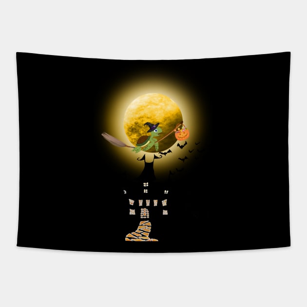 Halloween Turtle Costume Gift Tapestry by Pretr=ty