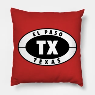 Vintage El Paso Texas Pillow