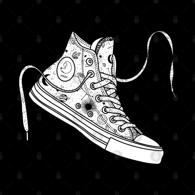 Virgo High tops - Black &amp; white by MickeyEdwards