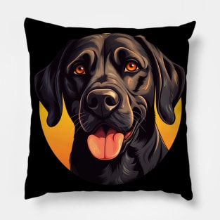 Black labrador Pillow