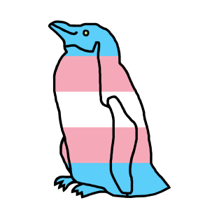 Transgender Pride Flag Penguin T-Shirt