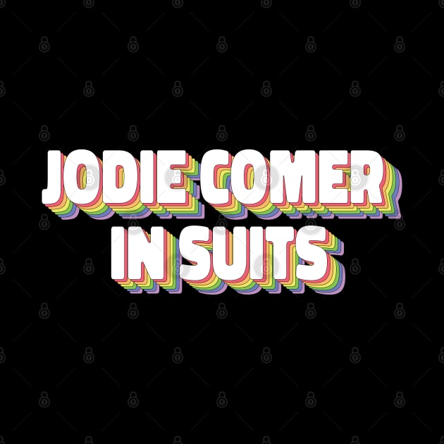 Jodie Comer in suits by ColoredRatioDesign