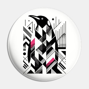 Abstract Animal Penguin 2 Pin