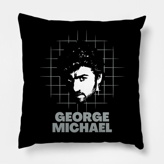 George michael -> 80s retro Pillow by LadyLily