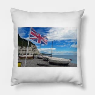 Beer Beach Jurassic Coast Devon England Pillow