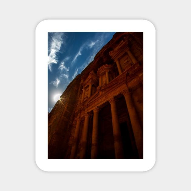 Petra Treasury Magnet by captureasecond