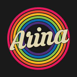 Arina - Retro Rainbow Style T-Shirt