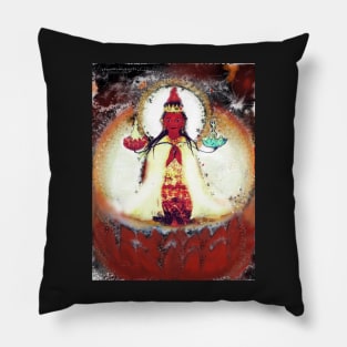 Pandarasavini - White Robed Red Female Buddha of the West Pillow