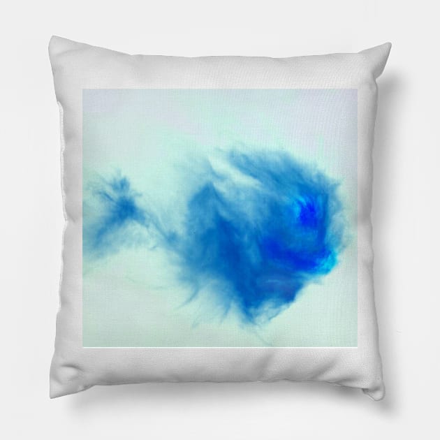 Big blue cloud. Pillow by robelf