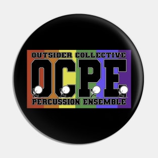 Outsider Collective Percussion Ensemble OCPE OC Drum Circle Pin