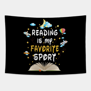 Reading Is My Favorite Sport Book lovers Tapestry