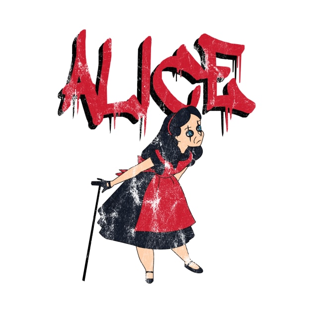 Alice In Wonderland Vs Alice Cooper by BasicBeach