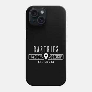 Castries, St Lucia GPS Location Phone Case