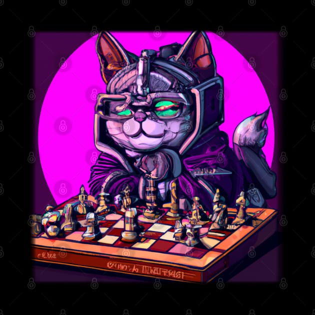 Cyberpunk Kitty by Bigrum P. Bear Designs