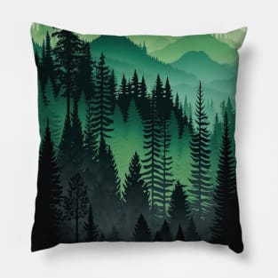 Forest - Mountains Pillow