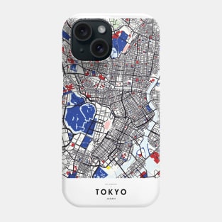 Tokyo (Japan) Map x Piet Mondrian Phone Case