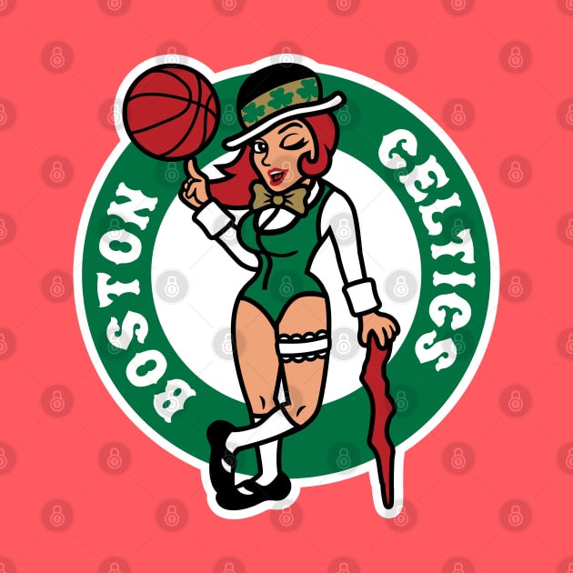 Boston Lady Celtics by Carl Cordes