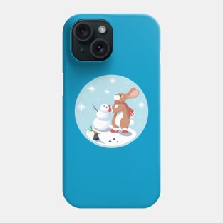 Christmas rabbit Phone Case