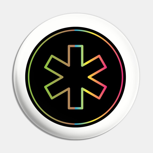 Neon star of life Pin by PixieMomma Co