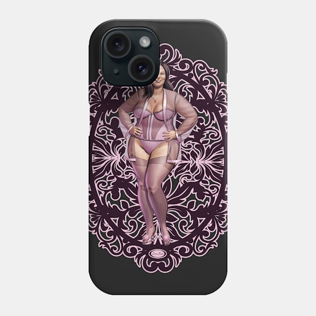 Toil Girl Curves Phone Case by Big Sexy Tees