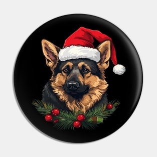 German Shepherd Christmas Pin