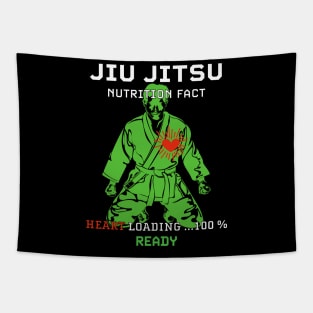 Funny Jiu Jitsu Nutrition Facts Tapestry