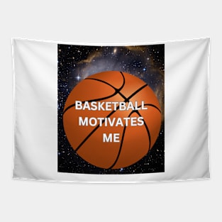 Basketball Motivates Me Tapestry