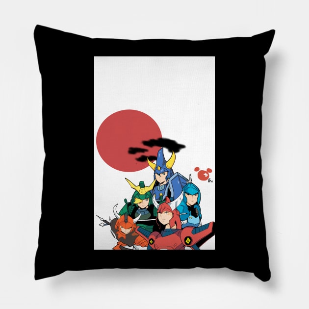 Ronin Warriors Pillow by Tazartist