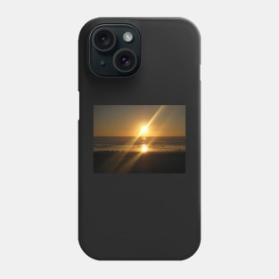 Sun's Reflection Over Yachats Phone Case