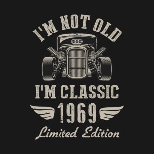 I'm Classic Car 53rd Birthday Gift 53 Years Old Born In 1969 T-Shirt